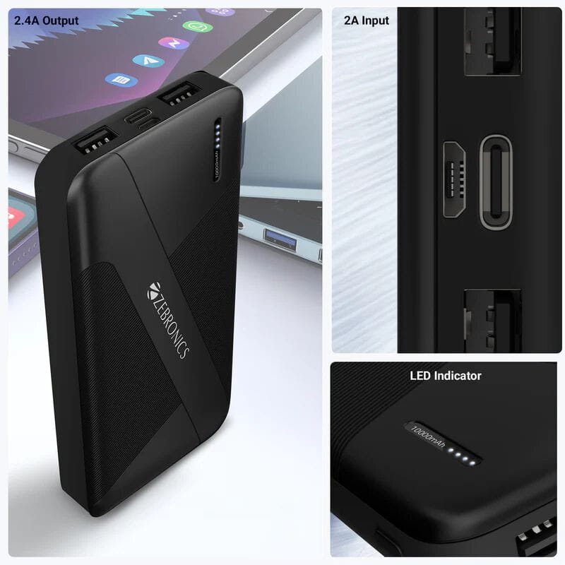 Zebronics Energipod pb17 power Bank 10000mah
